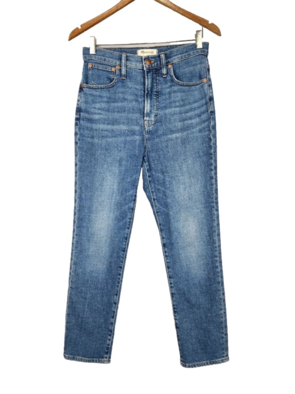 Madewell Perfect Vintage Crop Jeans Womens 27 Blue Preppy Casual Denim High Rise